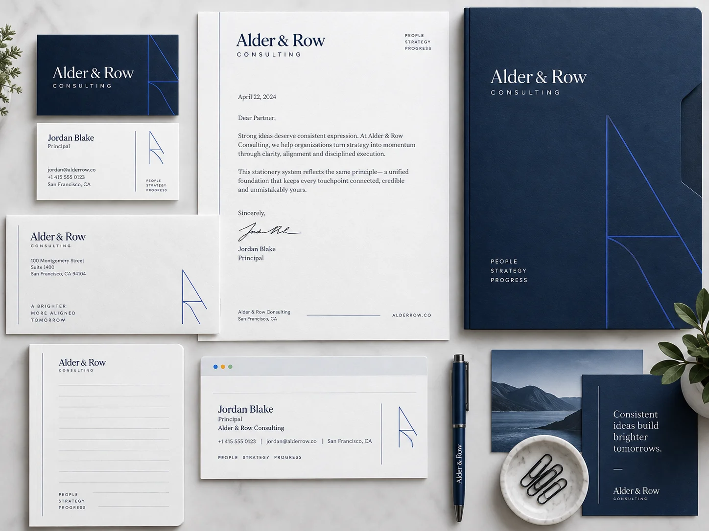 Stationery Design — Flexible brand system