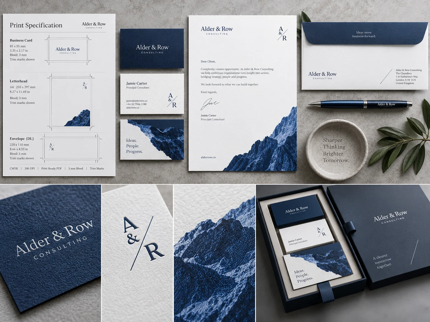 Stationery Design — Consistent application